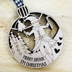 Merry Drunk I’m Christmas Funny White Elephant Gift, Dirty Santa Gift Exchange